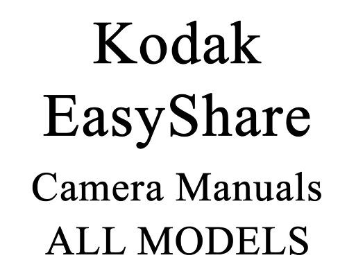 Kodak easyshare guida - easyshare,